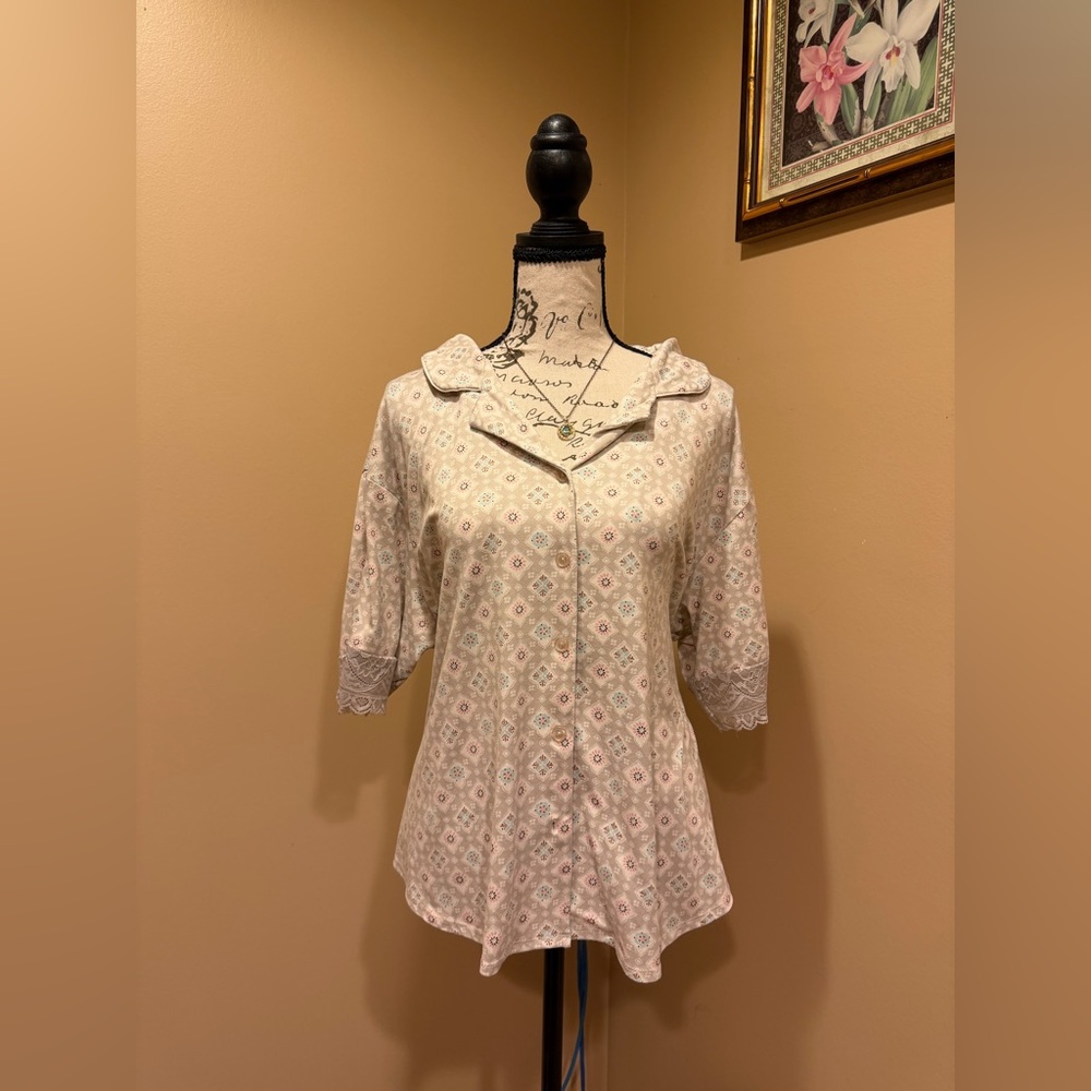 Flora Nikrooz Pink Button Down Shirt